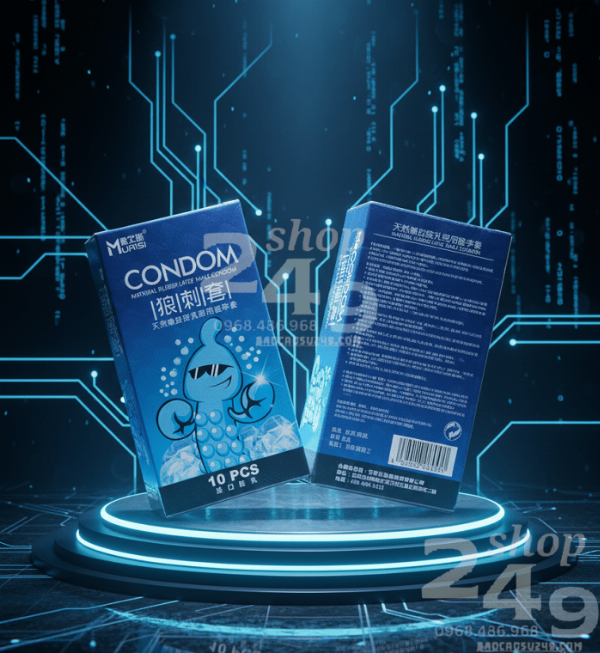 Bao Cao Su Muaisi Gai Li Ti Mát Lạnh - Hộp 10 Cái