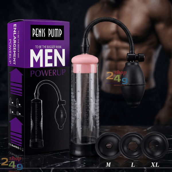 Máy Tập Tăng Kích Thước Dương Vật Penis Pump Powerup Men – Khẳng Định Bản Lĩnh Phái Mạnh