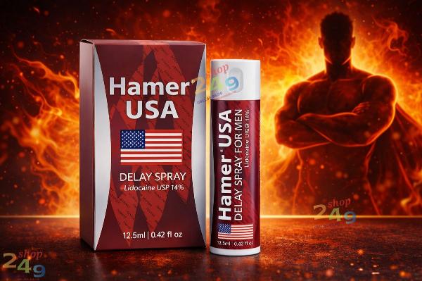 Xịt Kéo Dài Thời Gian Hamer USA Delay Spray 12.5ml – Chống Xuất Tinh Sớm Hiệu Quả