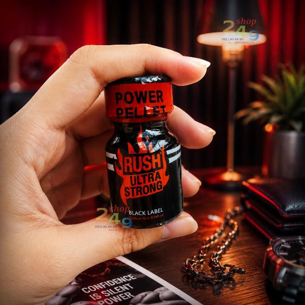 Popper Rush Ultra Strong Black Label 10ml – Siêu Mạnh Cho Người Lờn, Giao Nhanh 15 Phút Tại Đà Nẵng