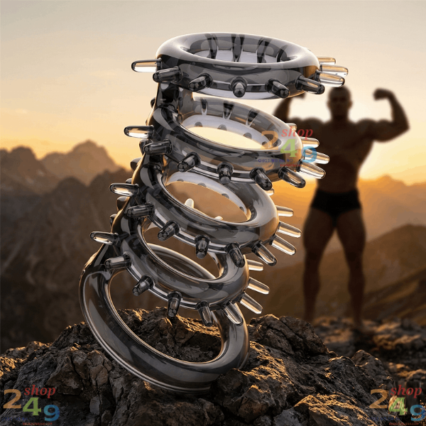 Vòng Đeo Dương Vật Silicon 5 Khuyên Gai Mềm – Bí Quyết Chống Tuột & Kéo Dài Thời Gian