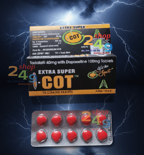 i-COT Extra Super - Thuốc Cương Dương & Kéo Dài Thời Gian Quan Hệ (Hộp 10 Viên)
