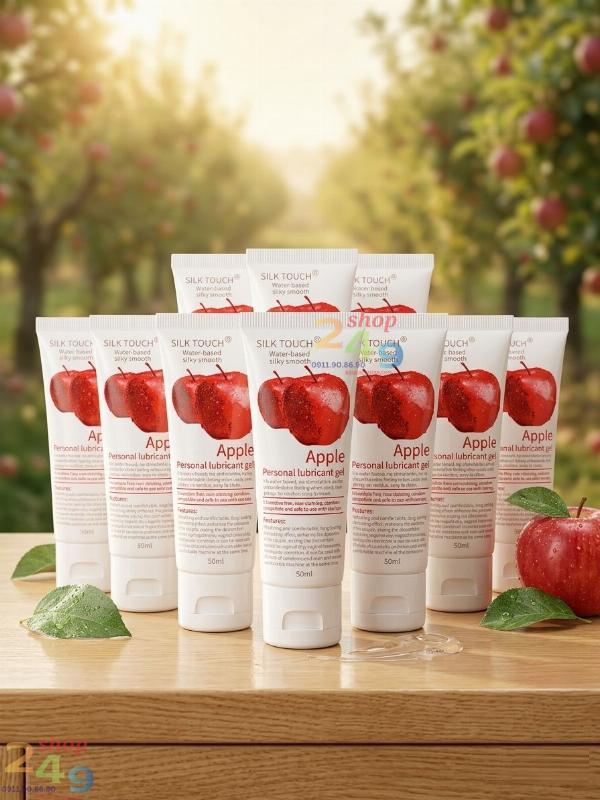 Gel Bôi Trơn Gốc Nước Silk Touch Apple (50ml) – Hương Táo Tươi Mát, Trơn Mượt Tự Nhiên