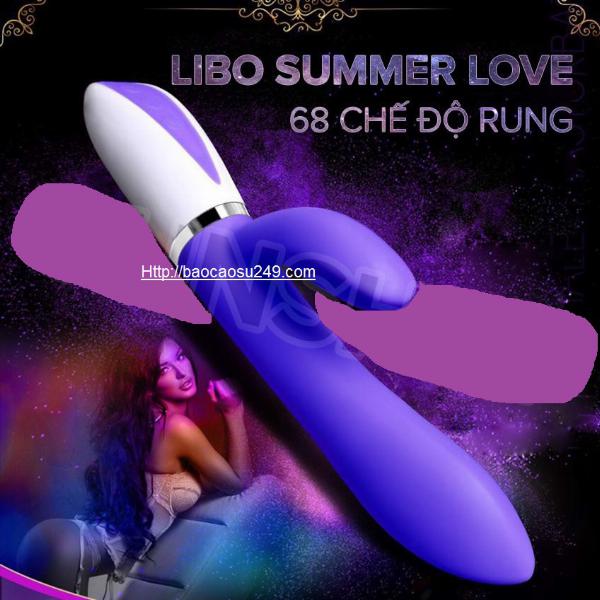 DƯƠNG VẬT GIẢ LIBO SUMMER LOVE - 68 CHẾ ĐỘ RUNG, 2 ĐẦU RUNG - SẠC ĐIỆN