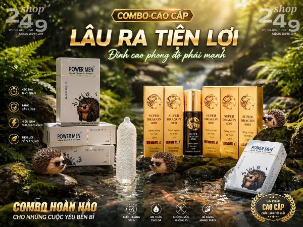 COMBO LÂU RA - SUPER DRAGON 6000 & POWER MEN NHÍM XÙ