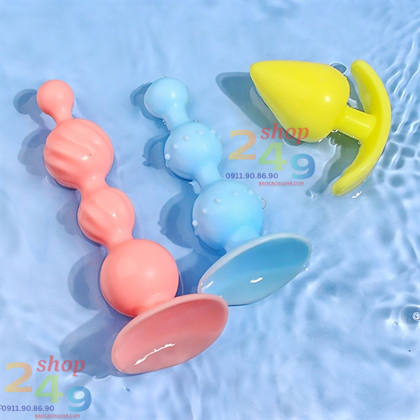 Bộ 3 Phích Cắm Hậu Môn Silicon Có Gai – Kích Thích Hậu Môn An Toàn, Tăng Khoái Cảm