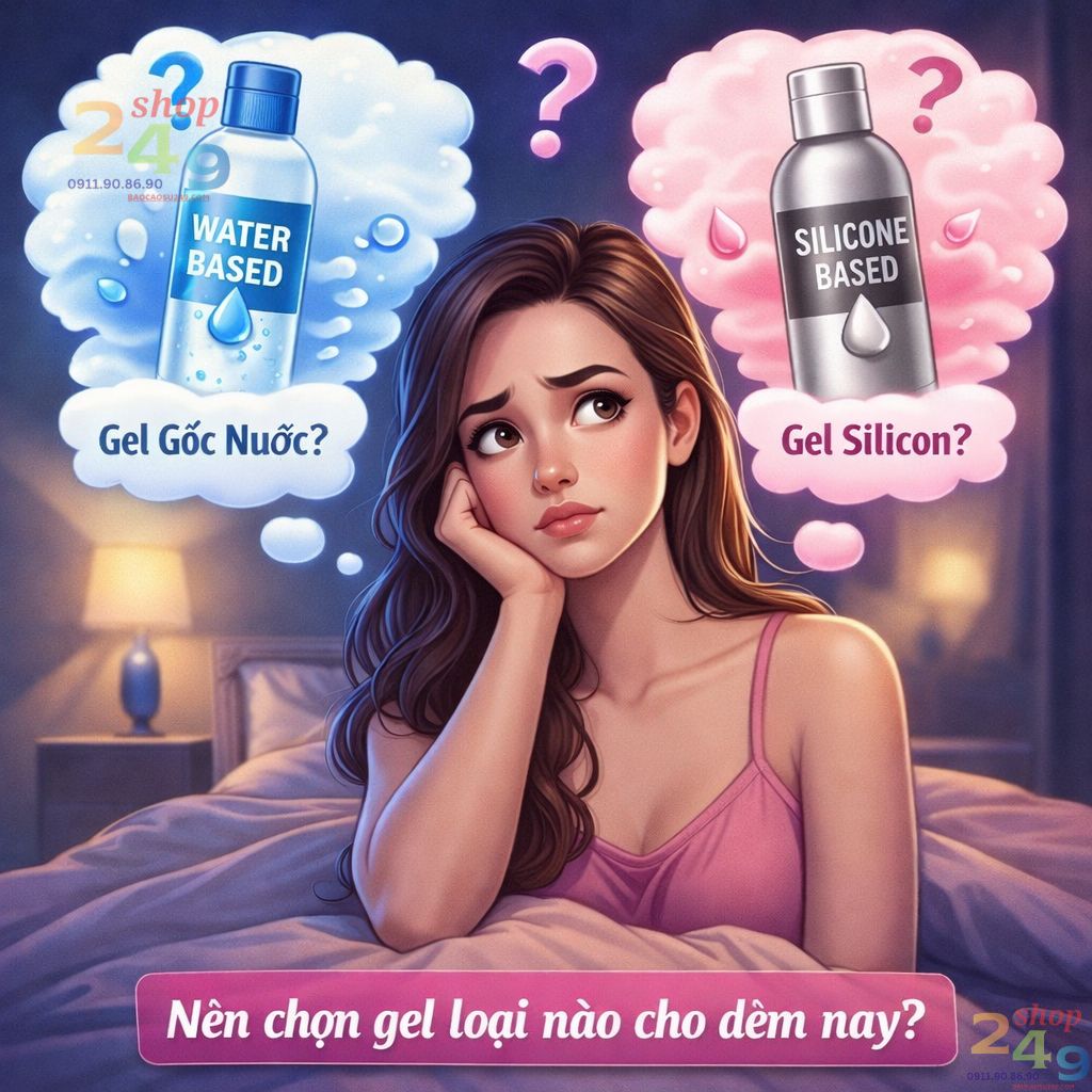 Gel bôi trơn gốc nước và silicon khác nhau thế nào