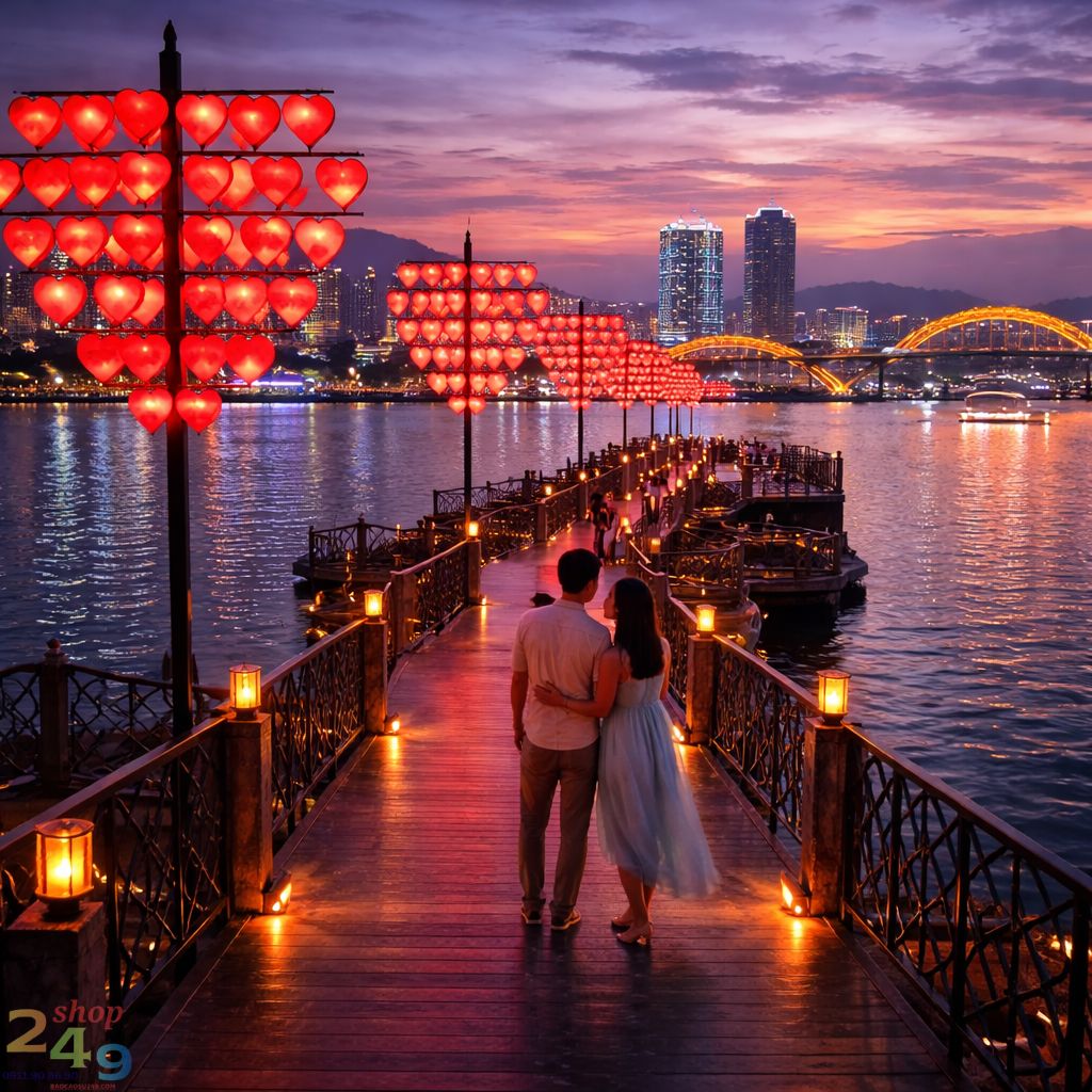 Cầu Tình Yêu Đà Nẵng địa điểm check in lãng mạn cho các cặp đôi