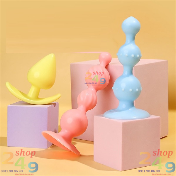 Phích cắm hậu môn silicon có gai nhiều size