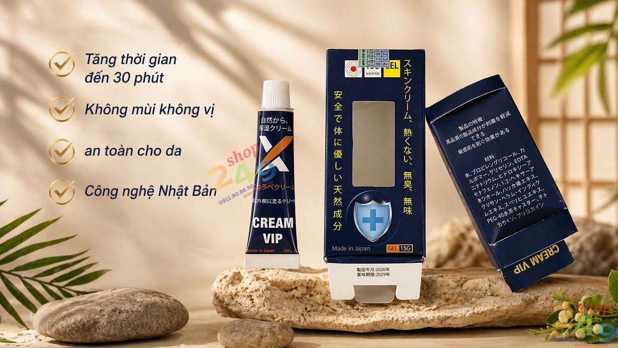 Hướng dẫn cách bôi gel Cream VIP Nhật Bản hiệu quả nhất