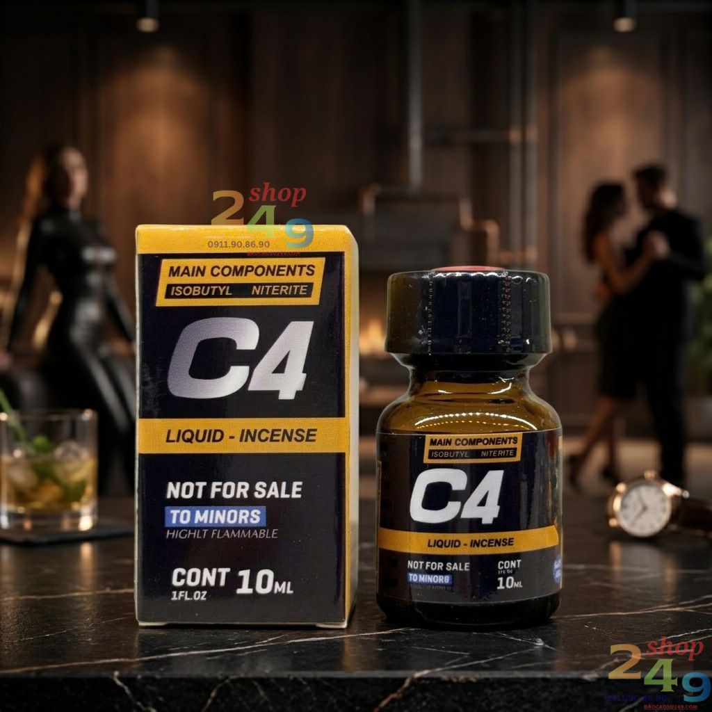 Nước ngửi Popper C4 chính hãng USA 10ml giúp tăng hưng phấn