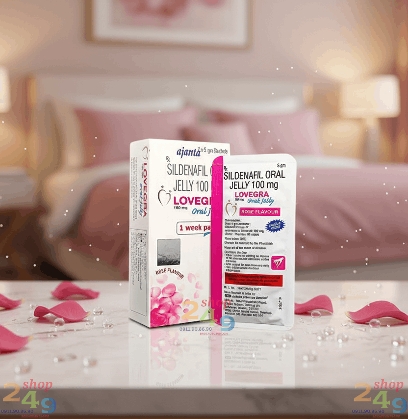 Hướng dẫn sử dụng thạch Lovegra Oral Jelly 100mg