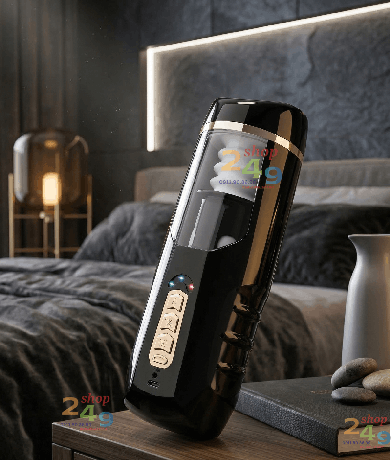 âm đạo giả gắn tường rung 12 chế độ tự động cao cấp