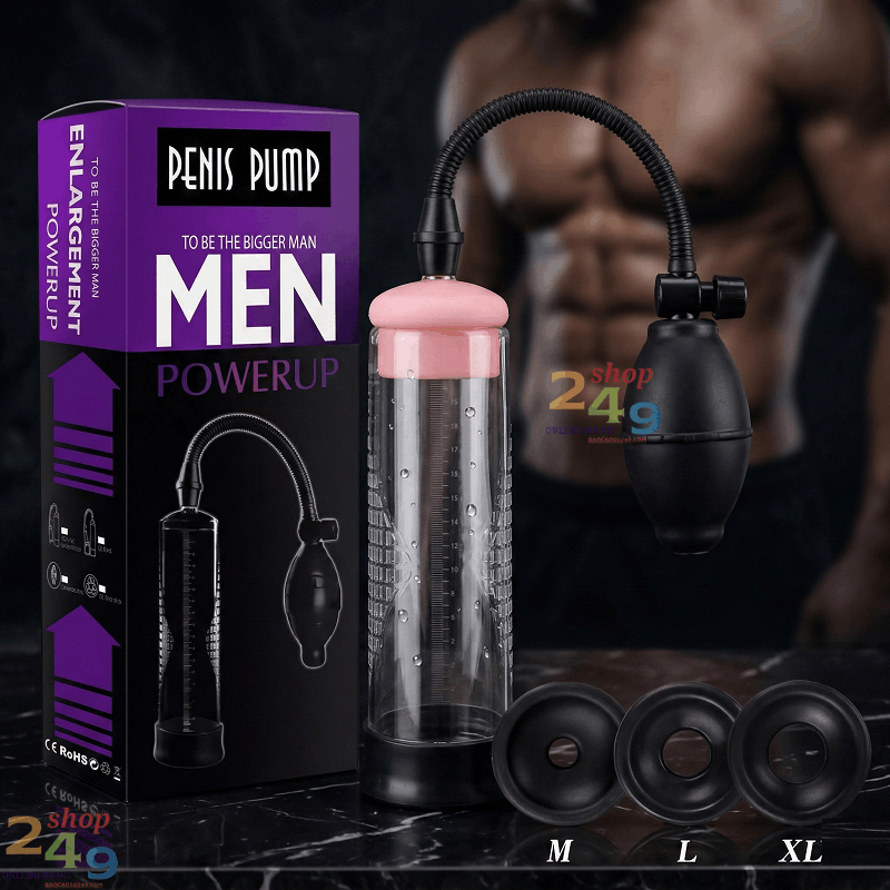 Chi tiết bộ máy tập Penis Pump Powerup Men