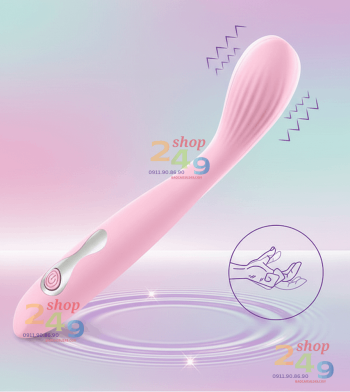 Que rung massage Guerlain silicone cao cấp chống thấm nước