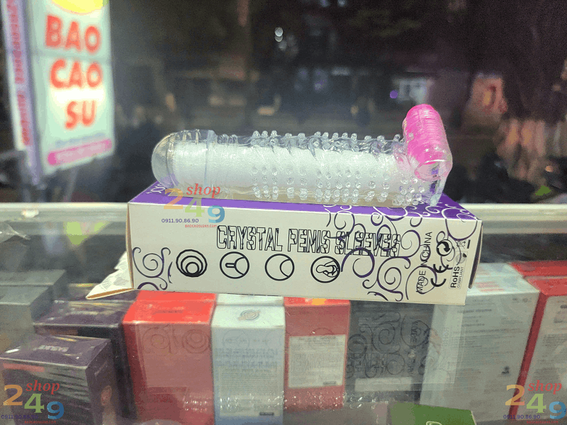 bao cao su đôn dên gai rung nhánh silicon mềm mịn