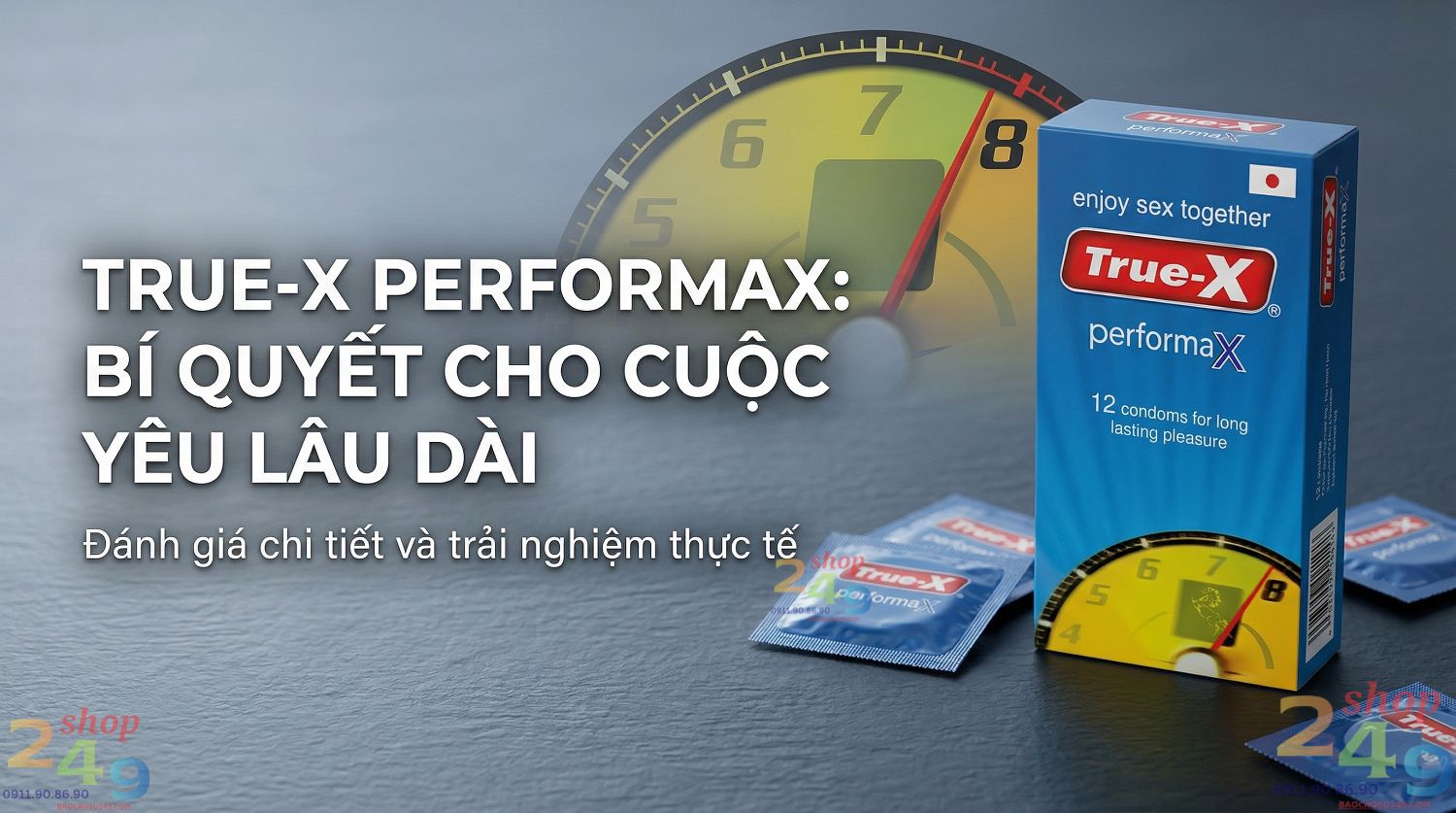 Bao cao su True-X PerformaX kéo dài thời gian chính hãng tại Shop 249 Đà Nẵng