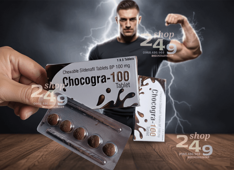 Viên nhai Chocogra-100mg Sildenafil 100mg