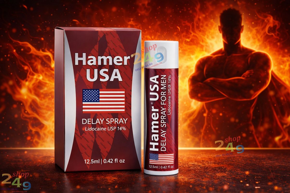 Thành phần Lidocaine 14% trong chai xịt Hamer USA giúp chống xuất tinh sớm hiệu quả