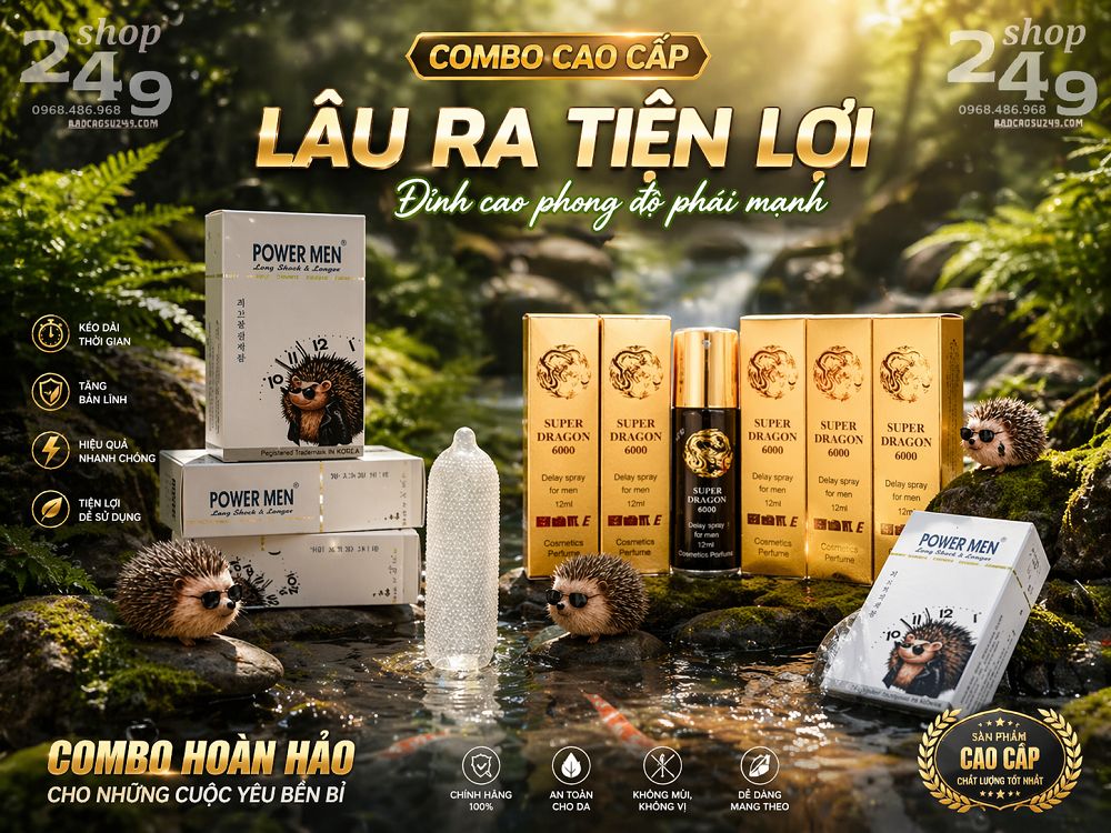 Chai xịt chống xuất tinh sớm Super Dragon 6000 chính hãng