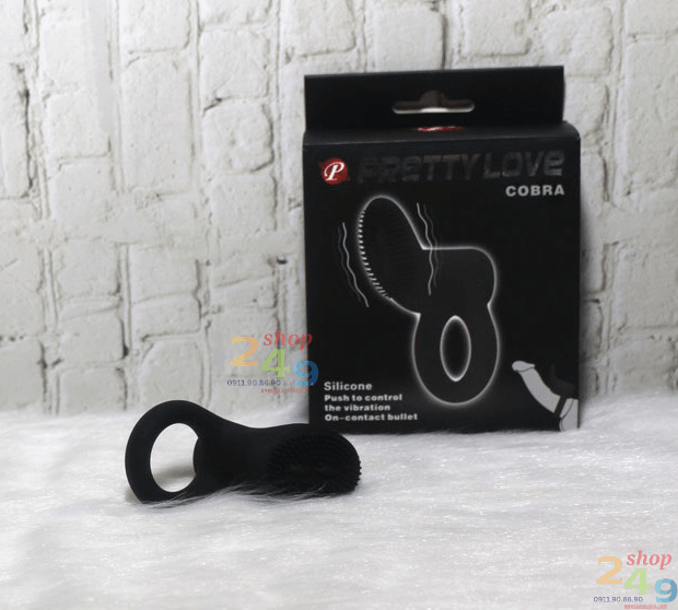 vòng rung silicone kéo dài thời gian cho nam Pretty Love Cobra