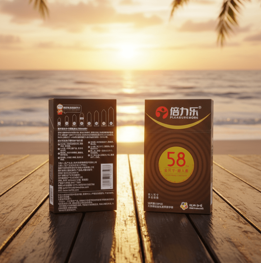 Bao cao su kích thước lớn 58mm - mặt sau thông tin chi tiết