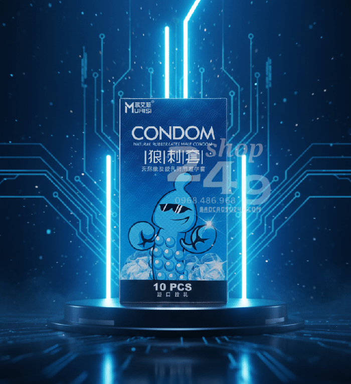 Cận cảnh gai li ti và bề mặt bao - Muaisi mát lạnh