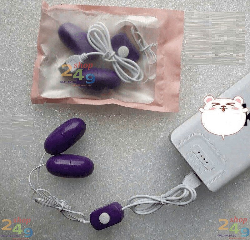 Trứng rung tình yêu 2 đầu cắm USB Shop 249 Đà Nẵng