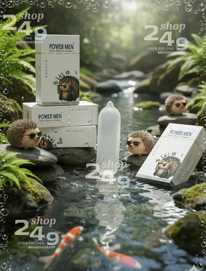 Bao cao su Power Men Nhím Xù 2080 gai chính hãng