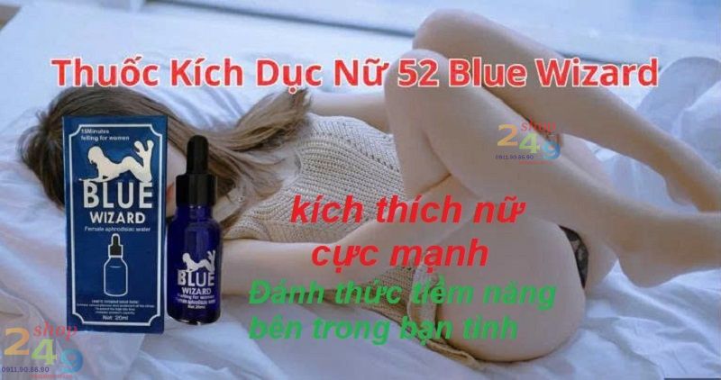 Nước kích dục nữ Blue Wizard 20ml chính hãng tại Shop 249 Đà Nẵng