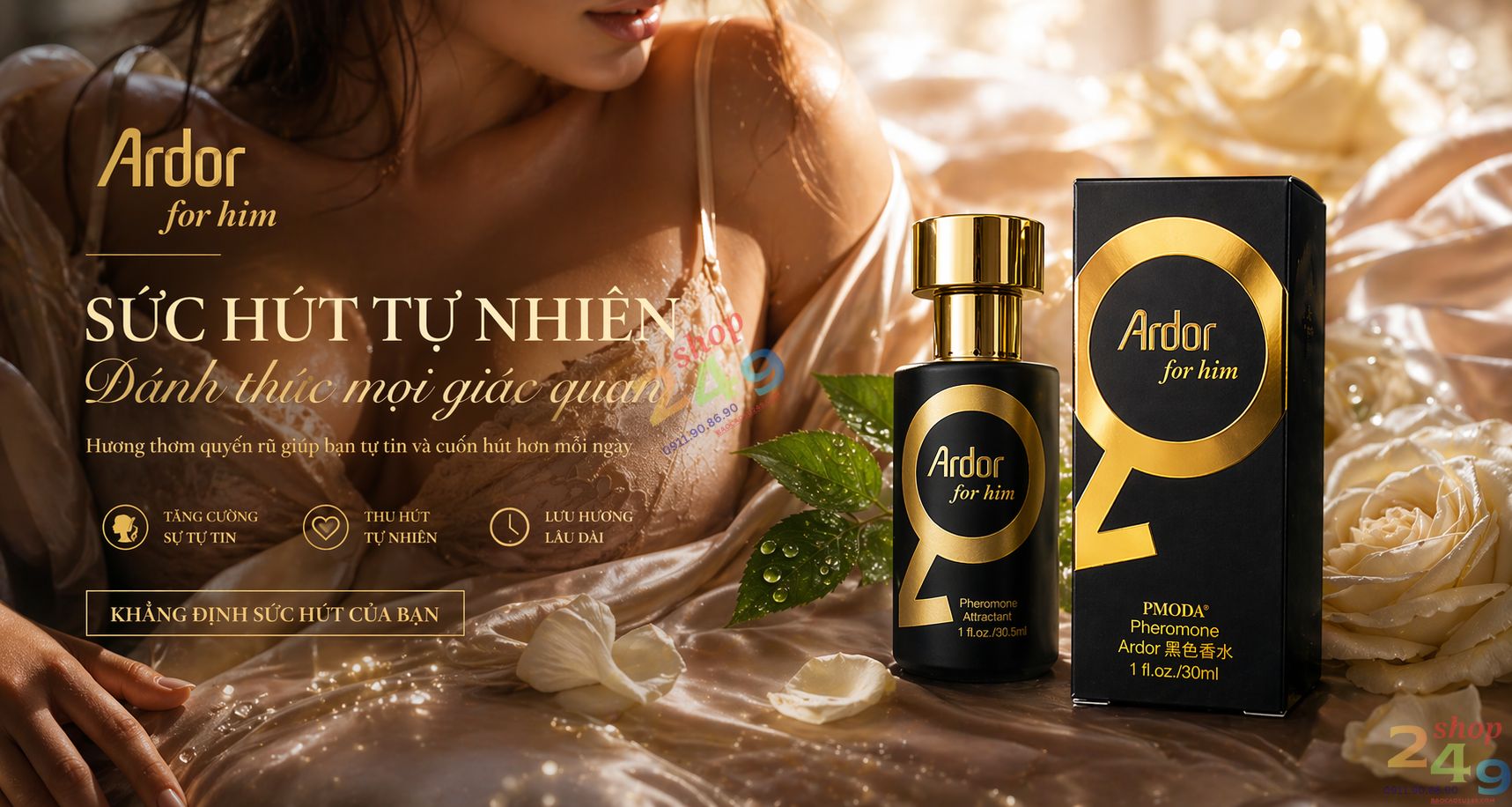 Chai nước hoa kích thích nữ Ardor For Him 30ml chính hãng