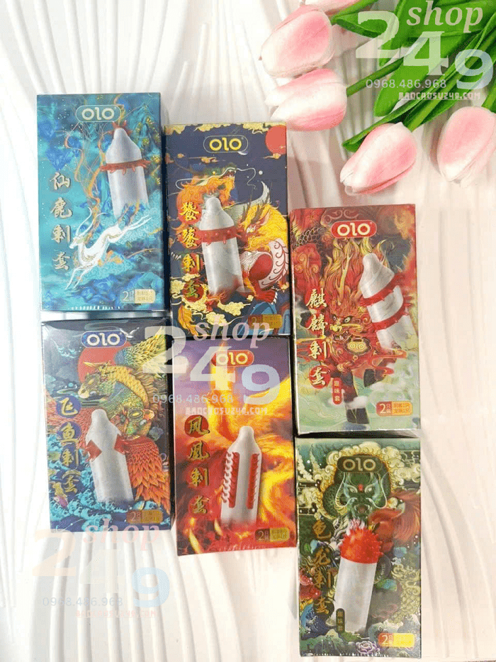 Bao cao su gai lớn OLO hộp 1 chiếc kèm 1 bi silicon