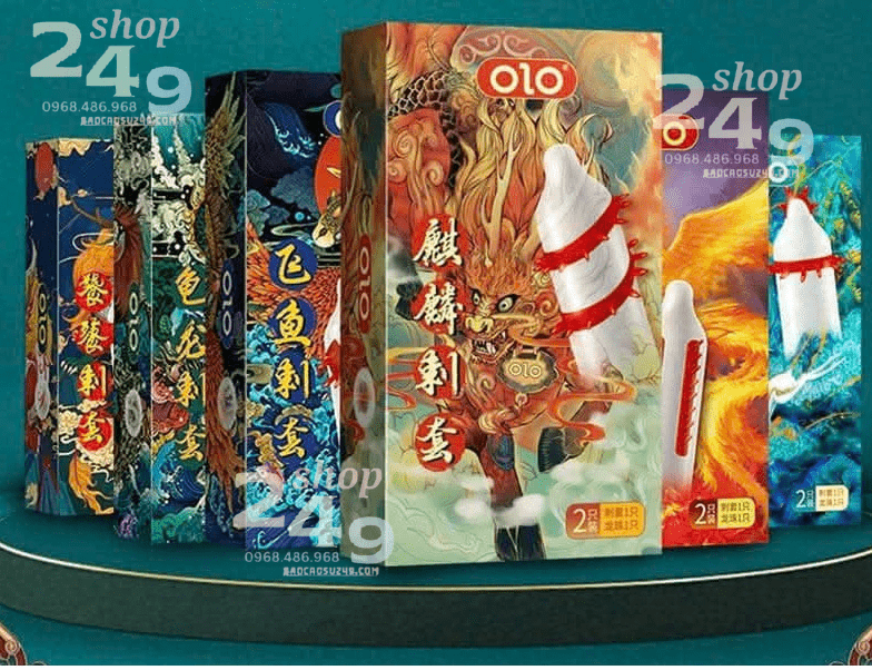 Bao cao su OLO gai lớn kèm 1 bi silicon mềm